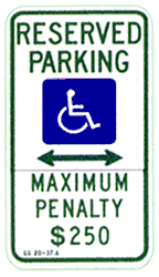 12 x26  North Carolina - $250 Penalty sign w/double arrow R7-8ERA - image 1