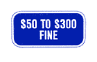 12 x6  Missouri - Handicapped Parking Fine (Blue) sign G-301