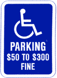 12 x18  Sign - Missouri / Handicapped Parking G-300