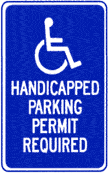 Handicapped Parking - Permit Required G-53