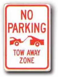 No Parking - Tow Away Zone Sign R-98 - image 1