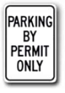 12 x18  Sign - Parking by Permit Only G-85 - image 1