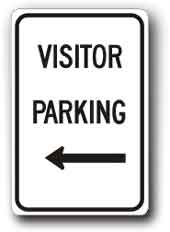 Visitor Parking with Left Arrow G-28L