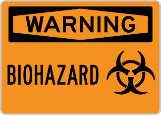 OSHA Safety Sign : Warning - Biohazard SYMBIO OSHA-WarningSign-0101 - image 1