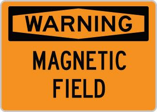 OSHA Safety Sign : Warning - Magnetic Field OSHA-WarningSign-0128 - image 1