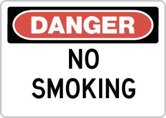 OSHA Safety Sign : Danger - No Smoking OSHA-DangerSign-0156 - image 1