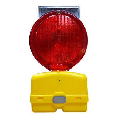 Red Solar Flashing Barricade Hazard Lights SD-DL-MAVERICK-R-3-75 - image 1