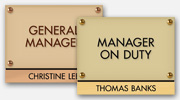 Manager on Duty Signs