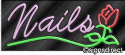 Nails Neon Sign w/Graphic : 363 10363 - image 1