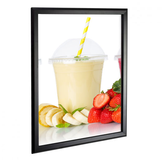 Snap Open Quick Change Sign Frame - 24 x36   Black with Square Corners sd-Snap-Frame-24x36-BK-SQ - image 2