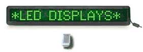 24 inch  Ultra-Glow-2 Semi-Outdoor Green LED Sign sd-7x80-S-OUT-GRN - image 1