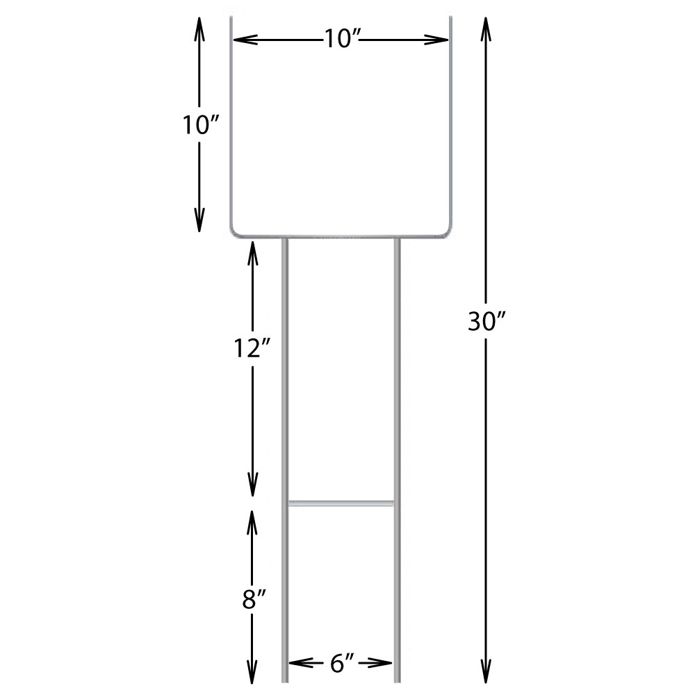 25-PACK - 1/4  Base Rod 10 x30  tall Heavy Duty Coro H-Frame Step Stakes G-CORO-200 - image 2