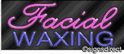 Facial Waxing Neon Sign : 350 10350 - image 1