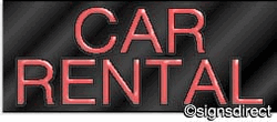 Car Rental Neon Sign : 216 10216 - image 1